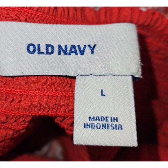 Old Navy Woman Size L Baby Doll Y2K Sundress Floral Print Midi  Smocked Back - Picture 5 of 7